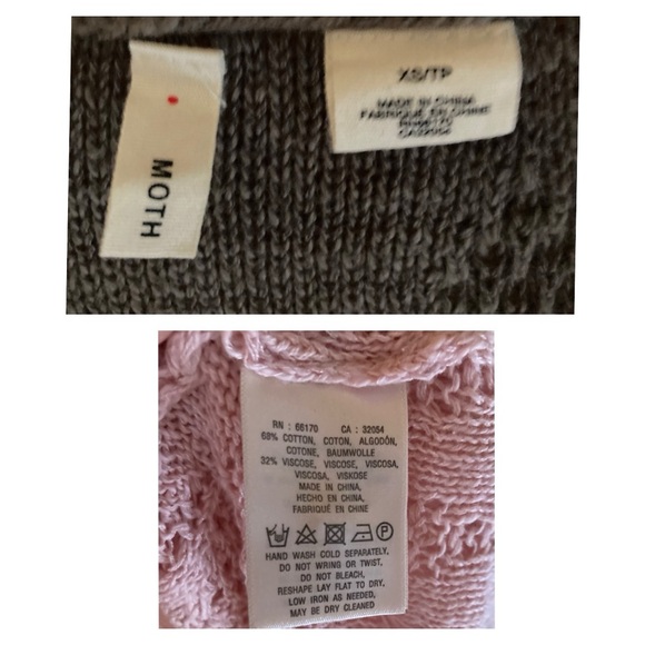 Anthropologie Tonal Tides Cardigan by Moth 
XS EUC
Pink/cream/deep gray - Picture 6 of 6